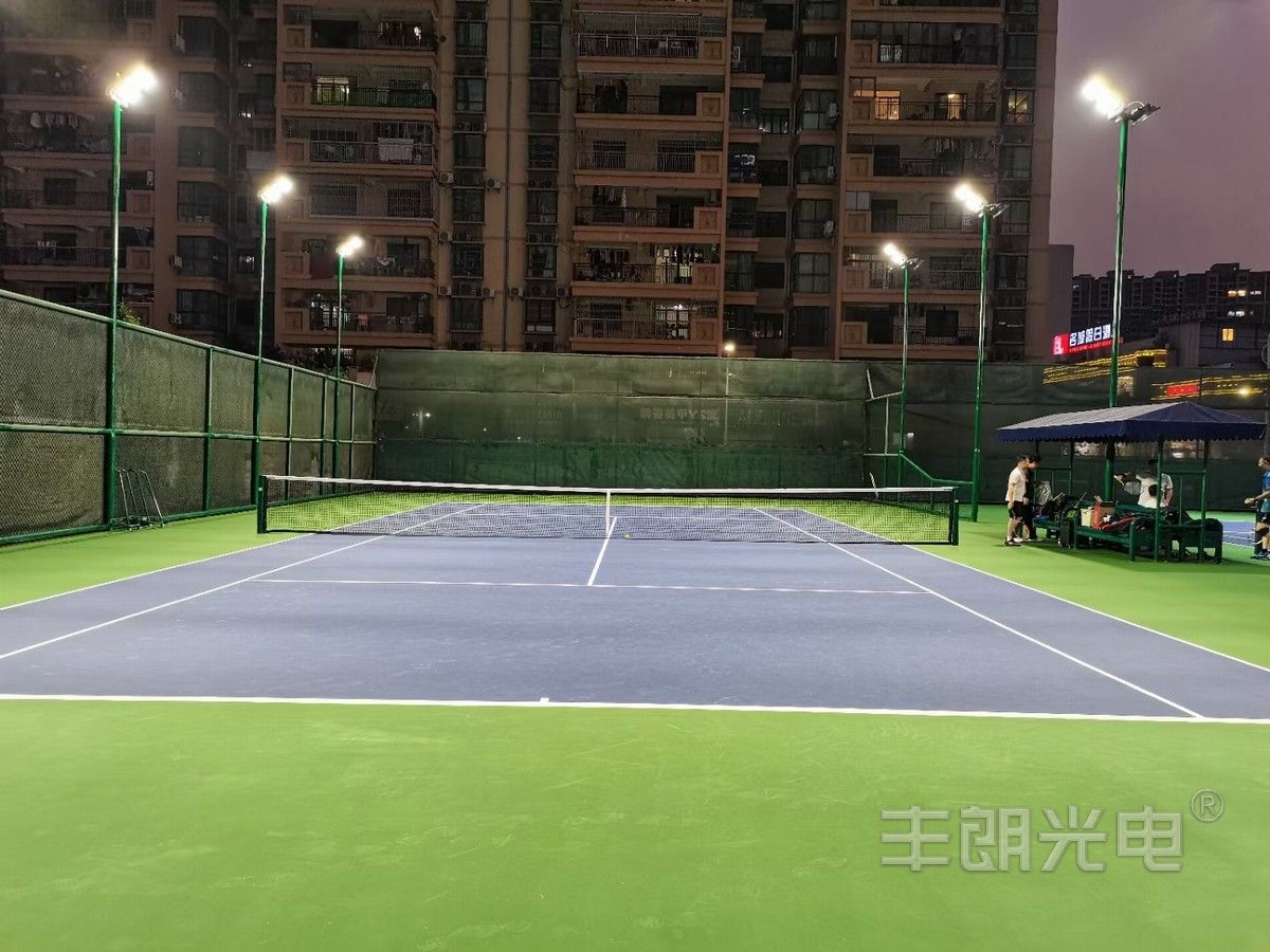 案例圖片，網球場照明工程案例-豐朗光電