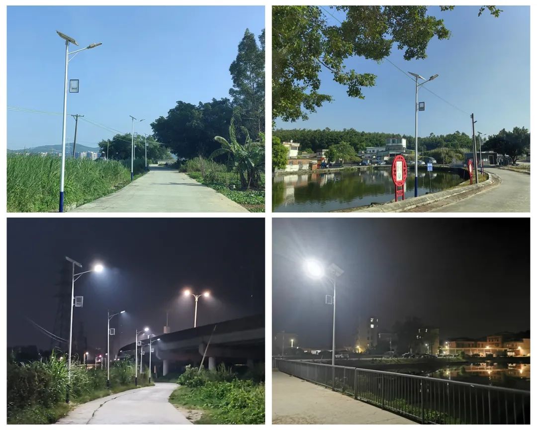 4031盞愛心路燈照亮廣東江門鶴山市共和鎮村民回家路---豐朗光電